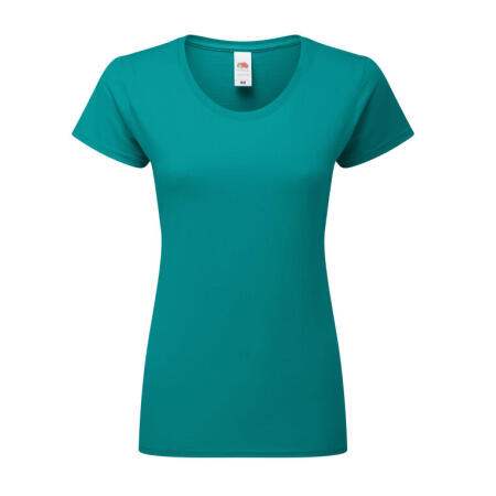 Fruit Of The Loom 61424 Fruit Of The Loom Ladies' Iconic 195 Ring Spun Premium T Ocean Teal