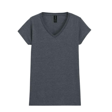 Gildan 64V00L Gildan Softstyle Ladies V-Neck Tee Dark Heather