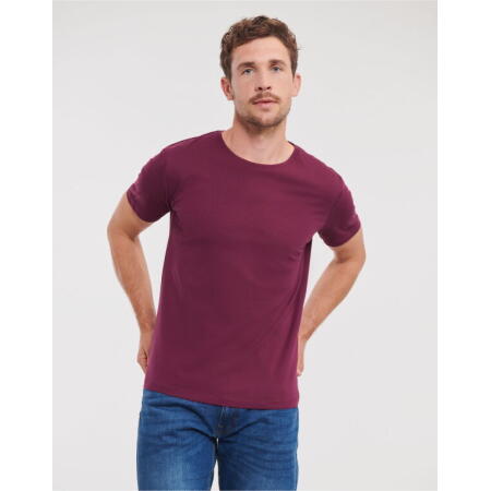 Russell Pure Organic R108M Russell Pure Organic Men's T Burgundy