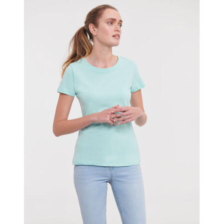 Russell Pure Organic R108F Russell Pure Organic Ladies' T Aqua