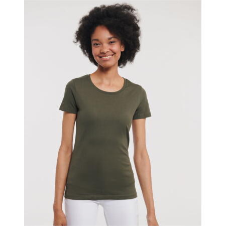 Russell Pure Organic R108F Russell Pure Organic Ladies' T Dark Olive