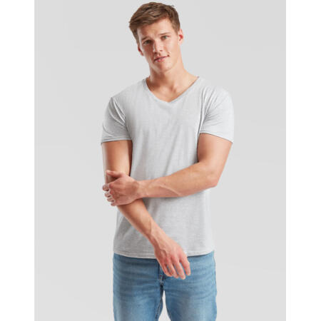 Fruit Of The Loom 61442 Fruit Of The Loom Men's Iconic 150 V-Neck T Heather Grey
