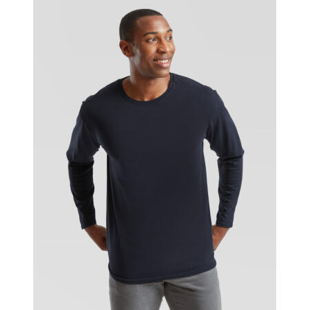 Fruit Of The Loom 61446 Fruit Of The Loom Iconic 150 Classic Long Sleeve T Deep Navy