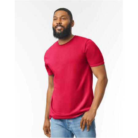 Heather Cardinal Softstyle Adult T-Shirt