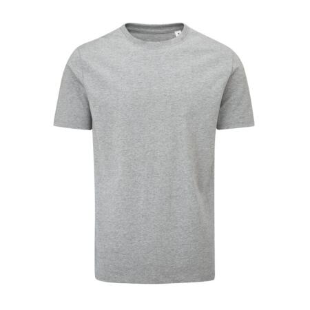 Mantis M03 Mantis Unisex Essential Organic Heavy T Heather Grey Melange