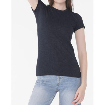 Bella BE6400CVC Women's Relaxed Heather Jersey Short Sleeve Tee Heather Sunset