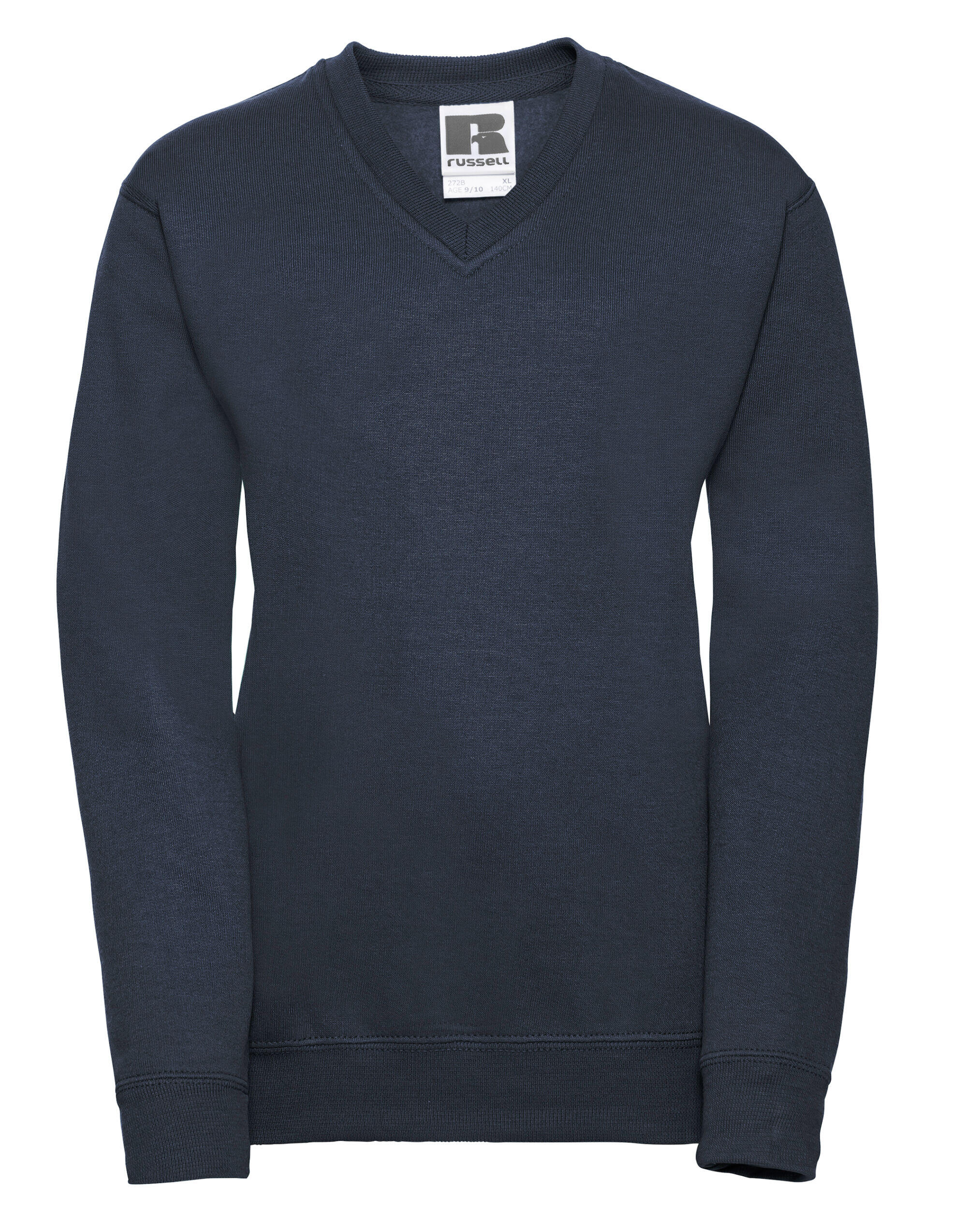Russell French Navy Kids V-Neck Sweatshirt