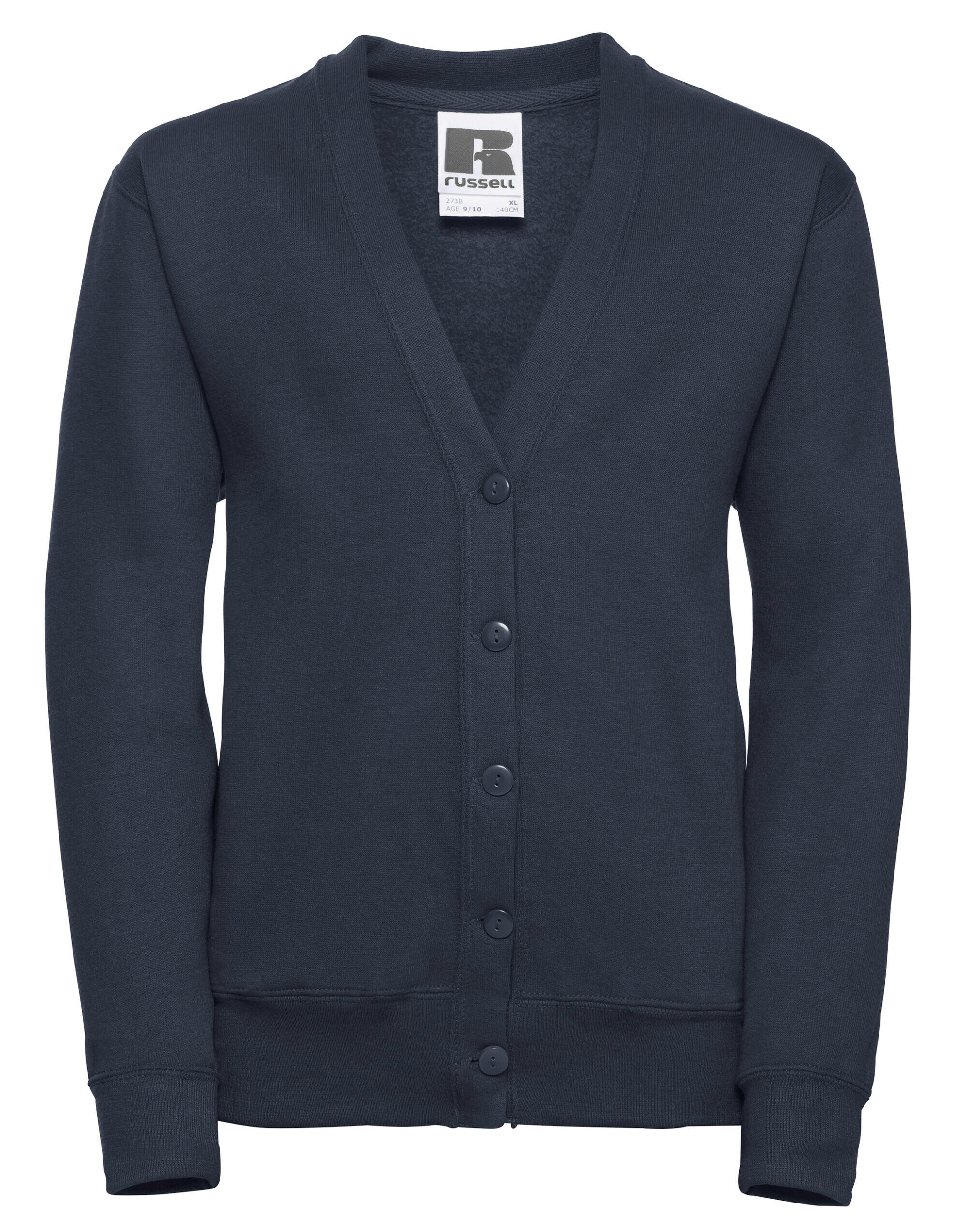 Russell French Navy Kids Sweatshirt Cardigan