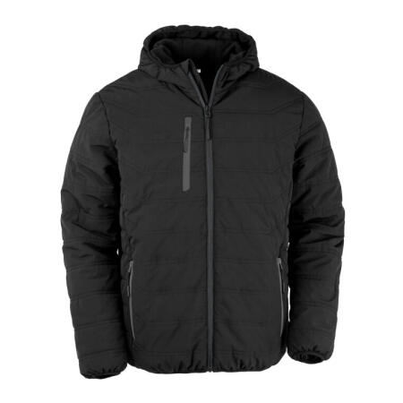 Result Recycled R240X Result Recycled Black Compass Padded Winter Jacket Black/Black