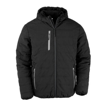 Result Recycled R240X Result Recycled Black Compass Padded Winter Jacket Black/ Grey
