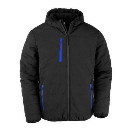 Result Recycled R240X Result Recycled Black Compass Padded Winter Jacket Black/Royal
