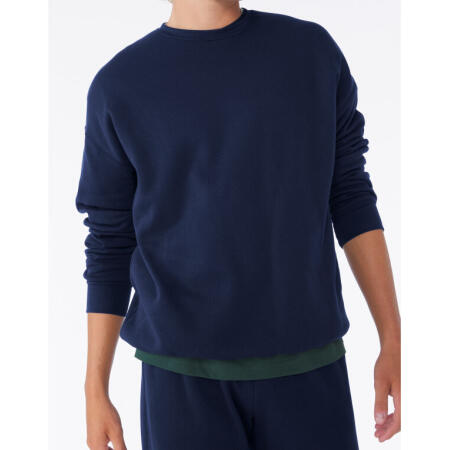 Bella CA3945 Unisex Drop Shoulder Fleece White
