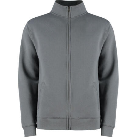 Kustom Kit KK334 Kustom Kit Regular Fit Zipped Sweatshirt Dark Grey