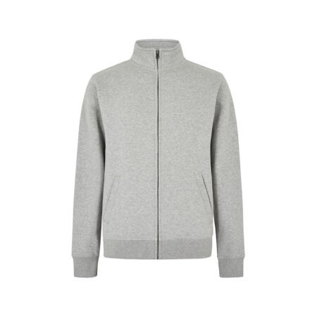 Kustom Kit KK334 Kustom Kit Regular Fit Zipped Sweatshirt Heather Grey