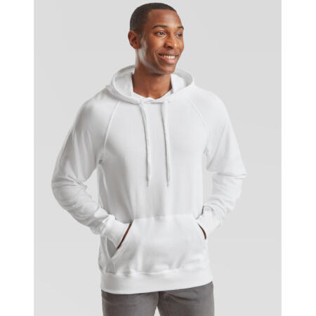 Fruit Of The Loom 62140 Fruit Of The Loom Men's Lightweight Hooded Sweat White