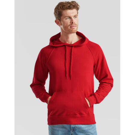 Fruit Of The Loom 62140 Fruit Of The Loom Men's Lightweight Hooded Sweat Red