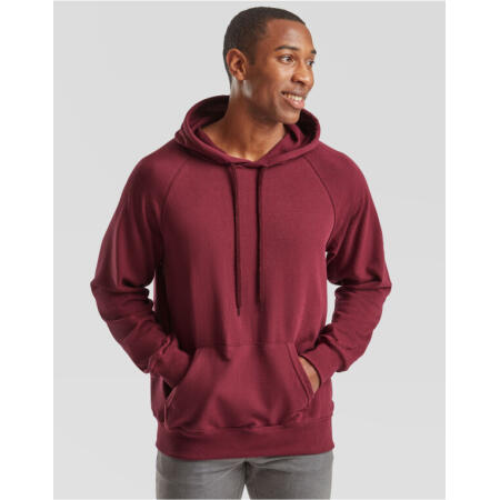 Fruit Of The Loom 62140 Fruit Of The Loom Men's Lightweight Hooded Sweat Burgundy