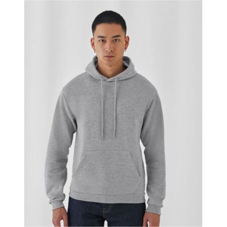 B&C WUI24 Unisex ID.203 50/50 Hooded Sweatshirt Heather Grey