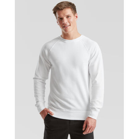 Fruit Of The Loom 62138 Fruit Of The Loom Men's Lightweight Raglan Sweat White