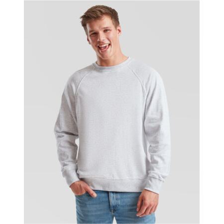 Fruit Of The Loom 62138 Fruit Of The Loom Men's Lightweight Raglan Sweat Heather Grey
