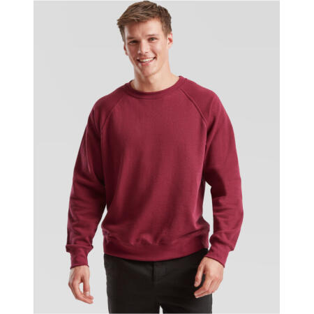 Fruit Of The Loom 62216 Fruit Of The Loom Men's Classic Raglan Sweat Burgundy