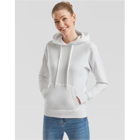 Fruit Of The Loom 62038 Fruit Of The Loom Ladies' Classic Hooded Sweat White