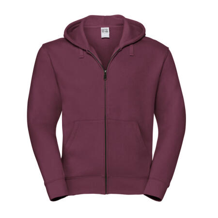Russell 266M Russell Men's Authentic Zipped Hood Jacket Burgundy