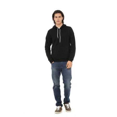 Bella CA3719 Canvas Unisex Poly-Cotton Fleece Pullover Hoodie White