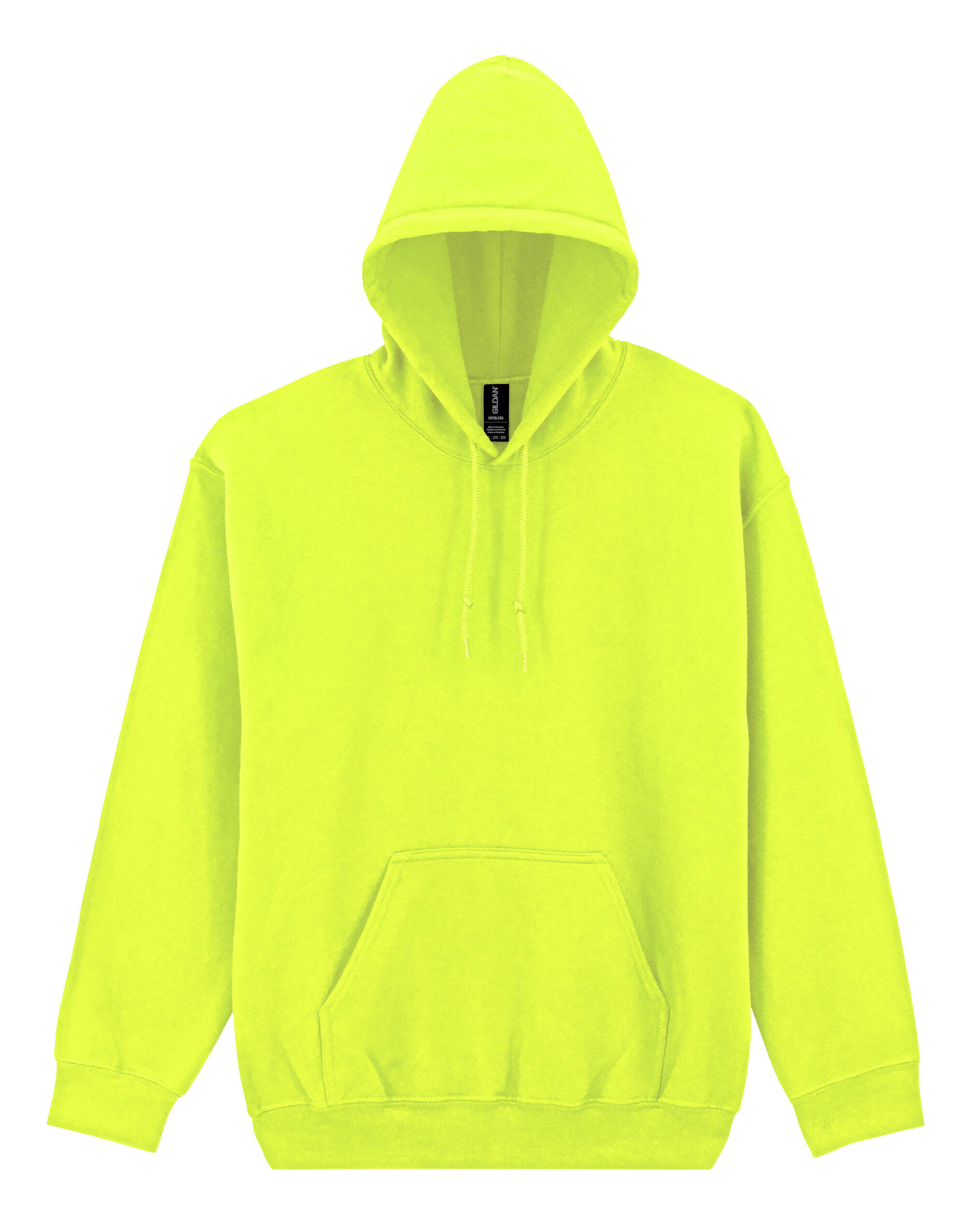 Gildan 12500 DryBlend®  Adult Hooded Sweatshirt Safety Green