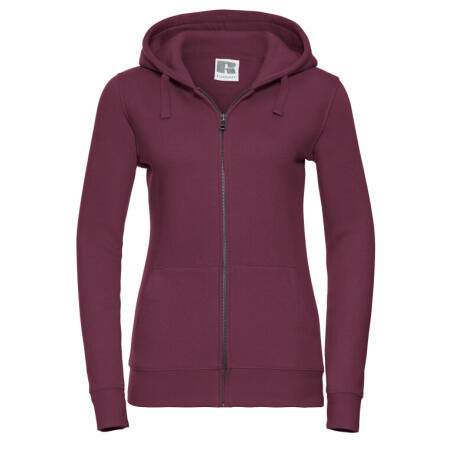 Russell 266F Russell Ladies' Authentic Zipped Hood Jacket Burgundy