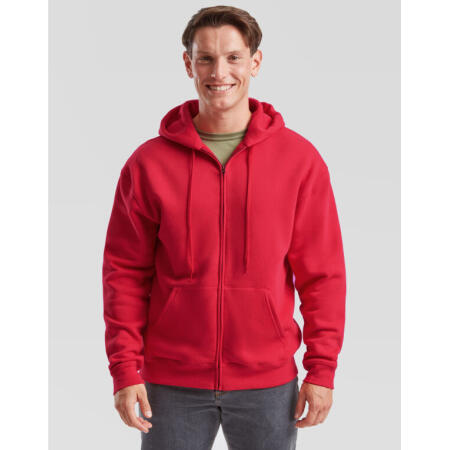 Fruit Of The Loom 62034 Fruit Of The Loom Men's Premium Hooded Sweat Jacket Red