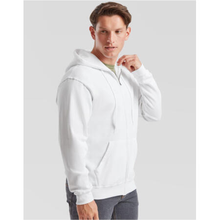 Fruit Of The Loom 62062 Fruit Of The Loom Men's Classic Hooded Sweat Jacket White
