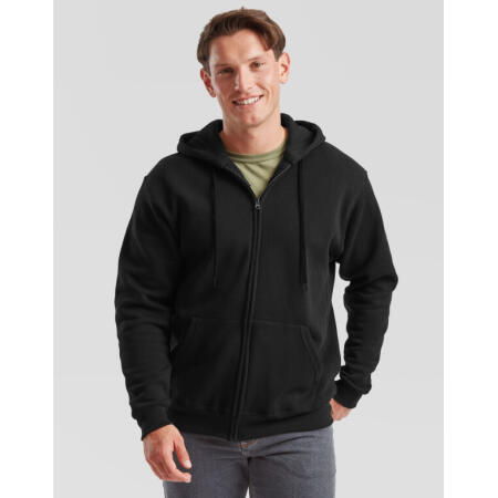 Fruit Of The Loom 62062 Fruit Of The Loom Men's Classic Hooded Sweat Jacket Black
