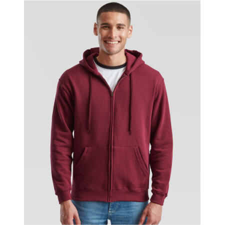 Fruit Of The Loom 62062 Fruit Of The Loom Men's Classic Hooded Sweat Jacket Burgundy