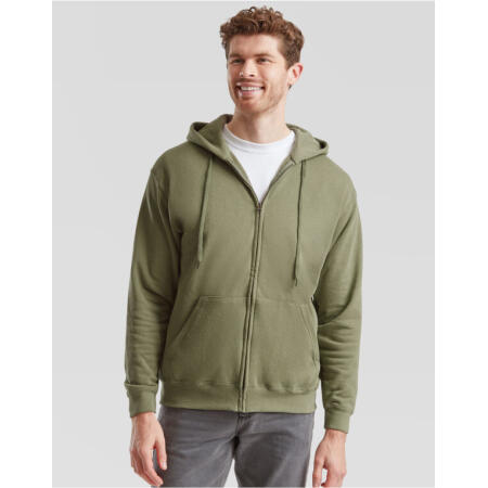 Fruit Of The Loom 62062 Fruit Of The Loom Men's Classic Hooded Sweat Jacket Classic Olive