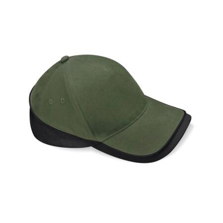 Beechfield B171 Beechfield  Teamwear Competition Cap Olive Green/Black