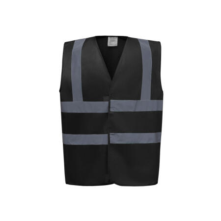 Yoko HVW100EV Yoko Enhanced Vis Waistcoat Black