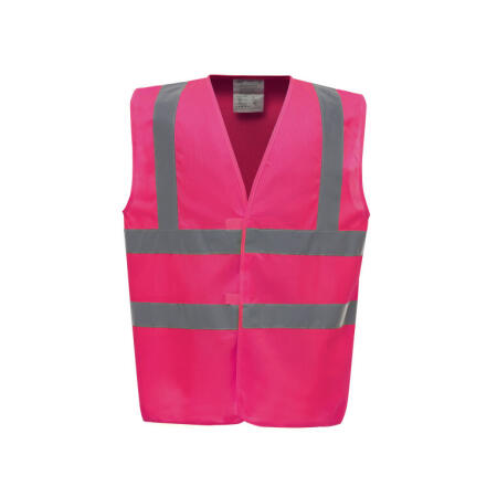 Yoko HVW100EV Yoko Enhanced Vis Waistcoat Pink