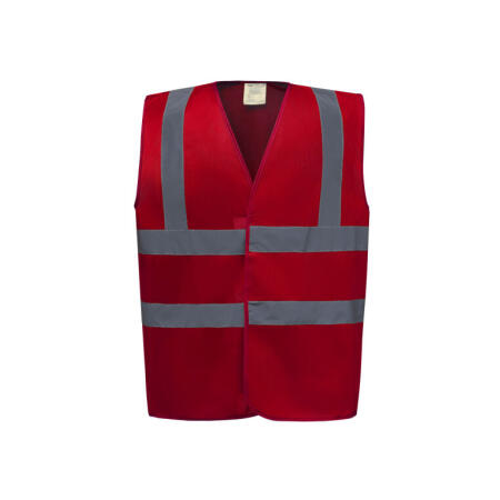 Yoko HVW100EV Yoko Enhanced Vis Waistcoat Red