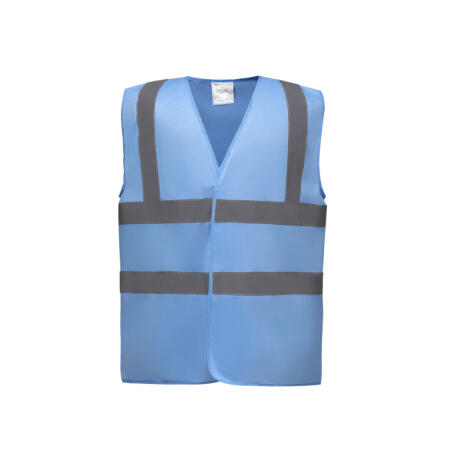 Yoko HVW100EV Yoko Enhanced Vis Waistcoat Sky Blue
