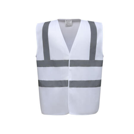 Yoko HVW100EV Yoko Enhanced Vis Waistcoat White