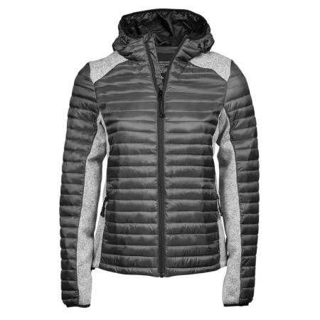 Tee Jays TJ9611 Tee Jays Ladies' Aspen Crossover Jacket Space Grey/Grey Melange