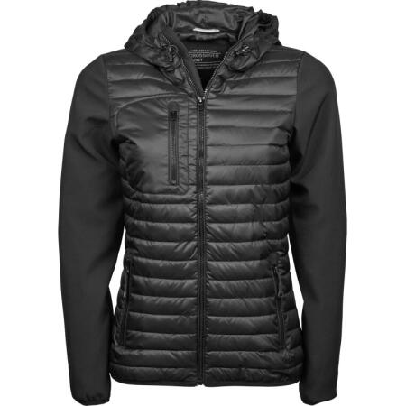 Tee Jays TJ9629 Tee Jays Ladies' Hooded Crossover Jacket Black