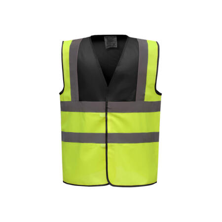 Yoko HVW100TT Yoko Two Tone Class 1 Waistcoat Hi Vis Yellow/Black