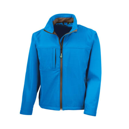Result R121M Result Men's Recycled Classic 3-Layer Softshell Azure Blue