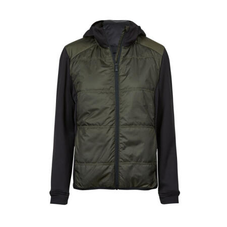 Tee Jays TJ9113 Tee Jays Ladies' Hybrid-Stretch Hooded Jacket Deep Green/ Black