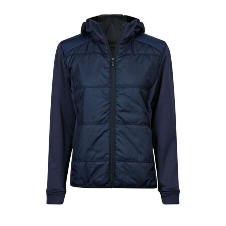 Tee Jays TJ9113 Tee Jays Ladies' Hybrid-Stretch Hooded Jacket Navy/Navy