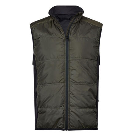 Tee Jays TJ9114 Tee Jays Hybrid-Stretch Bodywarmer Deep Green/ Black