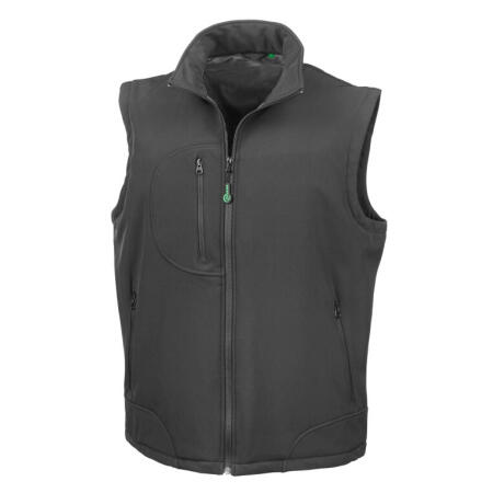 Result R123X Result Recycled 3 Layer Softshell Bodywarmer Black/Black