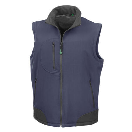 Result R123X Result Recycled 3 Layer Softshell Bodywarmer Navy/Black